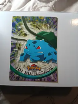 Pokemon Vintage Topps Bulbasaur #01 Rare LP Black Label English Non-Holo - Image 1