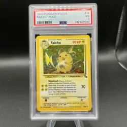 1999 Pokemon Fossil Raichu Holo 14 - Image 1