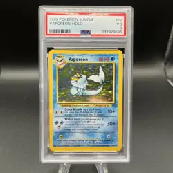 1999 Pokemon Jungle Vaporeon Holo 12 - Image 1