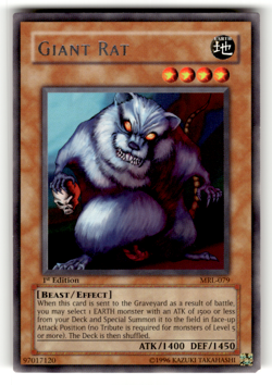 Giant Rat MRL-079 1st Edition Rare Magic Ruler LP - Image 1