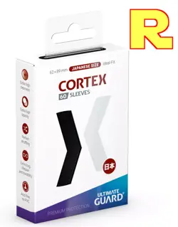 60 Sleeves Ultimate Guard Cortex R 62x89 Japanese Size (YUGIOH) R BLACK - Image 1