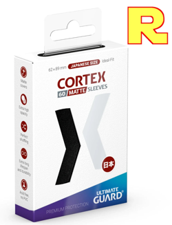 60 Sleeves Ultimate Guard Cortex R 62x89 Japanese Size (YUGIOH) R MATTE BLACK - Image 1