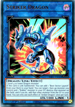 Striker Dragon - RA01-EN046 - Ultra Rare - 1st Edition Yugioh - Image 1