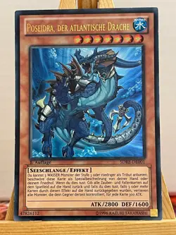 Poseidra, Der Atlantische Drache SDRE-DE001 Ultra Rare Deutsch EX YUGIOH - Image 1