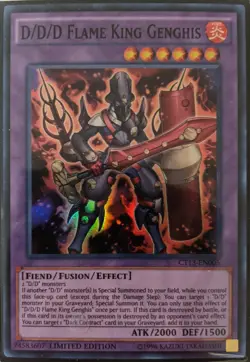 YuGiOh D/D/D Flame King Genghis Super Rare CT13-EN005 - Image 1