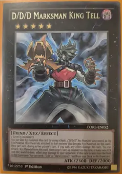 YuGiOh D/D/D Marksman King Tell Rare 1st Edition CORE-EN052 - Image 1