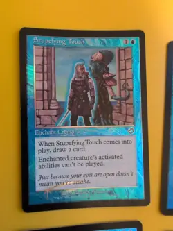 MTG 4 Card. Foil. Torment. Deep Analysis,Liquify,Churning Eddy,Stupefying touch - Image 2
