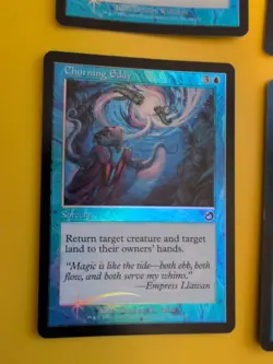 MTG 4 Card. Foil. Torment. Deep Analysis,Liquify,Churning Eddy,Stupefying touch - Image 4