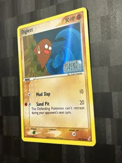 Pokemon Diglett 50/100 Crystal Guardians Reverse Holo Card Stamped LP - Image 3