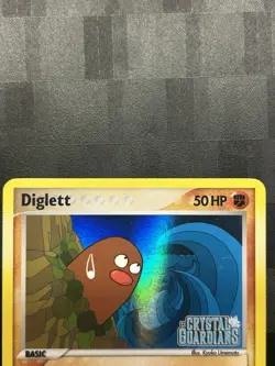 Pokemon Diglett 50/100 Crystal Guardians Reverse Holo Card Stamped LP - Image 4