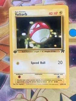 Pokemon Card - Team Rocket 69/82 - VOLTORB (common) **1st Edition** - NM - Image 1