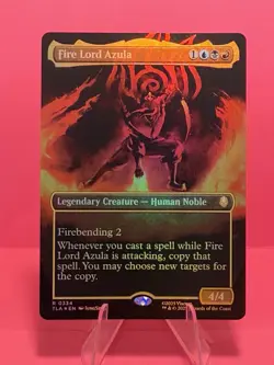 Fire Lord Azula (0334) (Borderless) Avatar: The Last Airbender Foil CARD IN HAND - Image 1