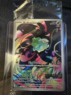 Pokemon Card Mega Evolution Box Topper Promo 133/132 BULBASAUR *STAMPED & SEALED - Image 3