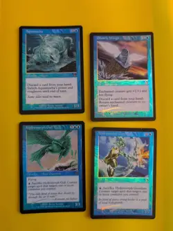 MTG 4 Card. Foil. Torment. Aquameba,Ghostly Wings,Hydromoprh gull & Guardian - Image 1