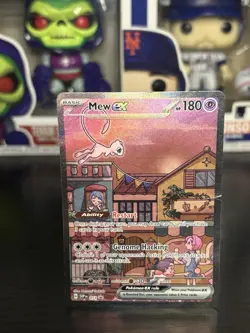 Mew EX #053 - Scarlet & Violet Black Star Promo Holo Pokemon Card *Crease* - Image 1