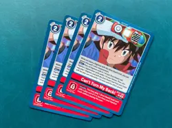 Can't Turn My Back! BT21-092 Playset World Convergence Digimon Card x4 - Image 1