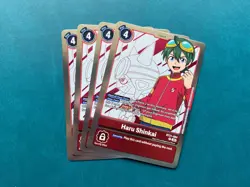 Haru Shinkai BT21-084 Playset World Convergence Digimon Card Game x4 - Image 1