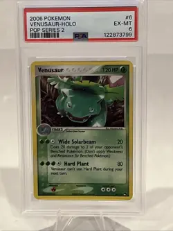Pokemon TCG Venusaur Holo Rare Card 6/17 Pop Series 2 - Image 1