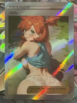 Pokemon Misty Anime Waifu Custom DIY Trainer Art Sexy Pokemon card - Image 2