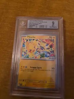 Pokemon TCG Card Pikachu Promo 2025 World Championships BGS beckett 9 Not PSA - Image 1