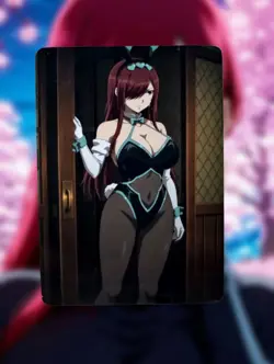 Erza Scarlet Fairy Tail Anime Waifu Sexy Goddess Doujin Lewd Hentai Card - Image 1