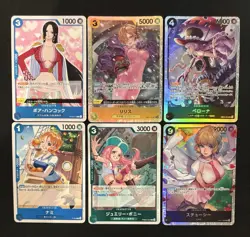 One Piece Bundle Lot Of 6 Cards; SR Japanese Nami Boa Bonney - Image 1