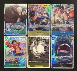 One Piece Bundle Lot Of 6 Cards; SR Japanese Monkey Enel Law - Image 1