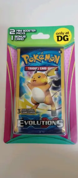 1 - Pokemon Evolutions DG Blister Pack - 2 Mini Booster Packs & 1 Bonus Card - Image 1