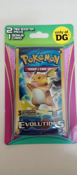 1 - Pokemon Evolutions DG Blister Pack - 2 Mini Booster Packs & 1 Bonus Card - Image 3