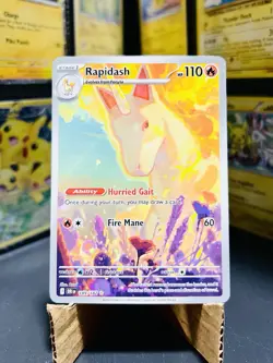 Rapidash 189/182 Illustration Rare Holo Pokemon Card NM Condition Never Played - Image 1