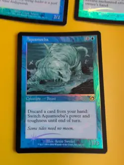 MTG 3 Card. Foil. Torment. Ghostly Wings, Aquameba & Hydromorph Guardian - Image 2