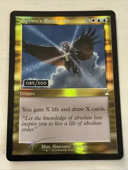 Magic The Gathering MTG Sphinxs Revelation Retro Foil Serialized 085/500 Mint - Image 1