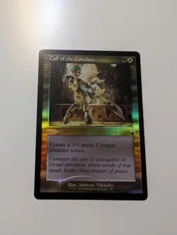 MTG - Call of the Conclave (Retro Frame Foil - Ravnica Remastered NM/M Condition - Image 1