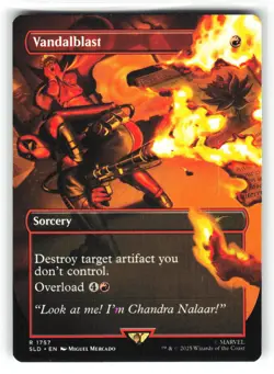 Vandalblast #1757 (Non-Foil) (NM) Secret Lair Marvel Deadpool SLD MTG - Image 1