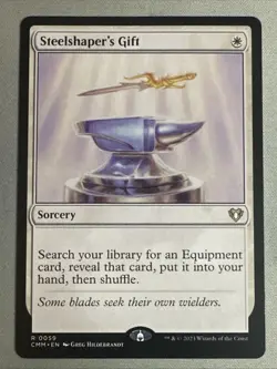 MTG / Steelshaper's Gift / CMM / #59 / Regular / Rare / NM - Image 1