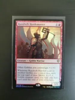 MTG Magic Rundvelt Hordemaster 142 Dominaria United FOIL - Image 1