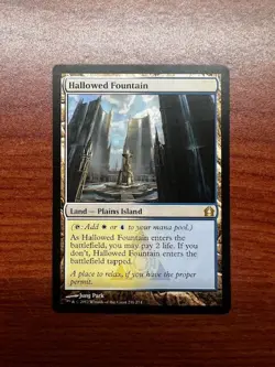 Magic the Gathering Hallowed Fountain Return to Ravnica lightly played - Image 1