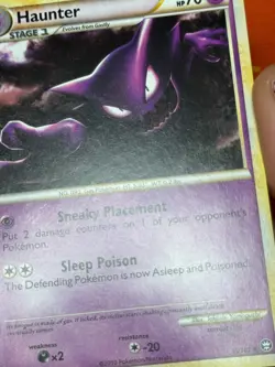 POKEMON TCG HAUNTER 35/102 NON HOLO UNCOMMON EXCELLENT TRIUMPHANT - Image 4