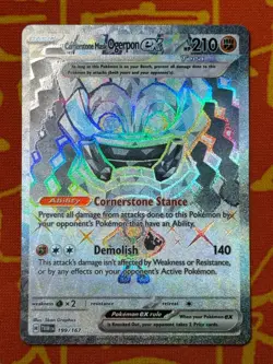 POKEMON TCG CORNERSTONE MASK OGERPON EX 199/167 FULL ART NM TWILIGHT MASQUERADE - Image 1