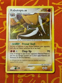 POKEMON TCG KABUTOPS 6/100 HOLO RARE LIGHT PLAY MAJESTIC DAWN - Image 1
