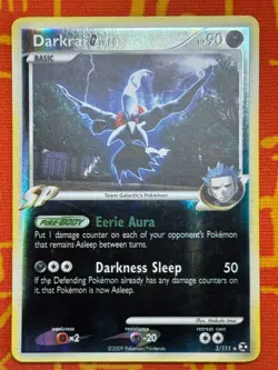 POKEMON TCG DARKRAI G 3/111 REVERSE HOLO RARE EXCELLENT RISING RIVALS - Image 1