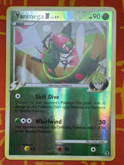 POKEMON TCG YANMEGA 37/111 REVERSE HOLO RARE EXCELLENT RISING RIVALS - Image 1