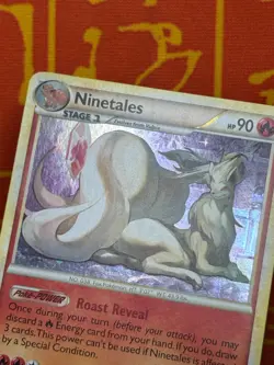 POKEMON TCG NINETALES 17/95 HOLO RARE EXCELLENT HGSS CALL OF LEGENDS - Image 3