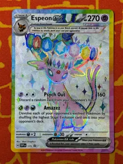 POKEMON TCG ESPEON EX SVP 175 BLACK STAR PROMO FULL ART NEAR MINT - Image 1