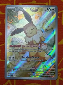 POKEMON TCG EEVEE SVP 173 BLACK STAR PROMO FULL ART NEAR MINT - Image 1