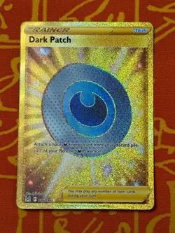 POKEMON TCG DARK PATCH 216/196 GOLD SECRET RARE NEAR MINT LOST ORIGIN - Image 1