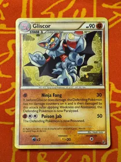 POKEMON TCG GLISCOR 4/90 HOLO RARE EXCELLENT HGSS UNDAUNTED - Image 1