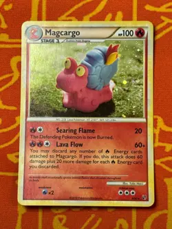 POKEMON TCG MAGCARGO 6/90 HOLO RARE EXCELLENT HGSS UNDAUNTED - Image 1