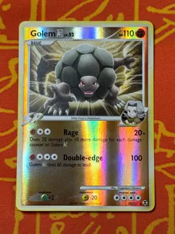 POKEMON TCG GOLEM 23/111 REVERSE HOLO RARE NEAR MINT RISING RIVALS - Image 1