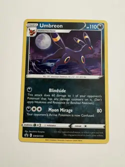 Umbreon Black Star Promo SWSH129 Holo Pokemon TCG - Image 1